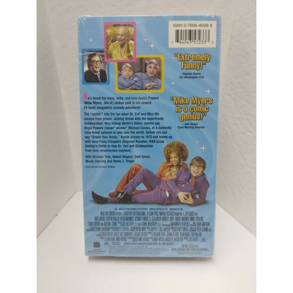 New Austin Powers: Goldmember VHS Mike‎ Meyers, Beyonce Knowles - FACTORY SEALED - Picture 2 of 6